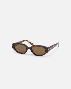 Sunnies: Nuqe Zarah Sunglasses Clear Tort/Brown