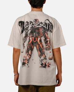 SS-Tees: Goat Crew X DC Superman Darkseid Vintage T-Shirt Off White