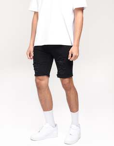 Criminal Damage Halloween Look: Nana Judy The Cuffed Thrift Short Black Enzyme
