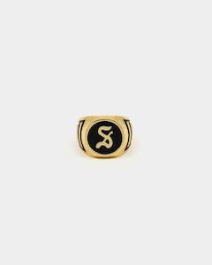 Criminal Damage Halloween Look: Saint Morta Allstar Signot Ring Gold