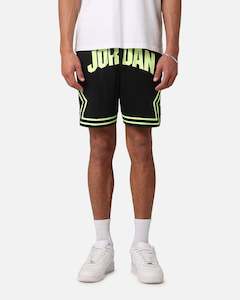 Jordan Bottoms Basketball Shorts: Jordan Dri-FIT Sport Diamond Shorts Black/Volt Glow