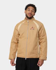 Jordan Tops Jacket: Jordan Flight Heritage Warmup Jacket Elemental Gold