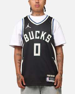 Nike Damian Lillard Milwaukee Bucks #0 Icon Edition 2022/23 Nike Dri-Fit NBA Swi&hellip;