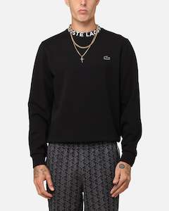 Mens Lacoste: Lacoste Core Active Crewneck Black