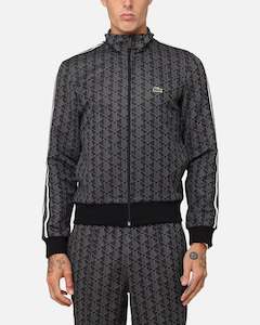Lacoste Core Originals Monograms Track Jacket Black/Graphite