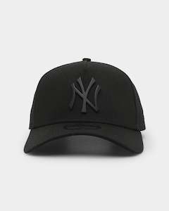 New Era New York Yankees 'Metal Badge' 9FORTY A-Frame Snapback Black/Black