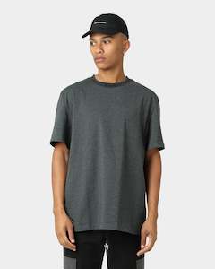 PYRA Jacquard Logo T-Shirt Grey Marle
