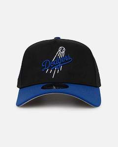 Mens Sale Headwear: New Era Los Angeles Dodgers 'Retro Royal' 9FORTY A-Frame Snapback Black/Royal