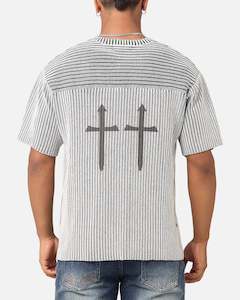 Saint Morta Tops Knitwear: Saint Morta Knitted Football Jersey Grey
