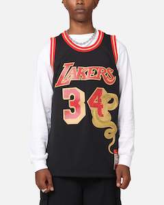 Nba Jersey: Mitchell & Ness Los Angeles Lakers Shaquille O'Neal 1996 Swingman Jersey Black/Gold