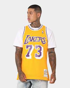 Mitchell & Ness Los Angeles Lakers Dennis Rodman #73 '98 -'99 Home Jersey Gold