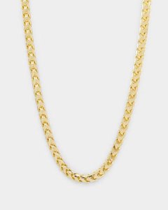 House Of Auric Chains: House Of Auric 3.7mm Franco Chain 18K Gold Vermeil