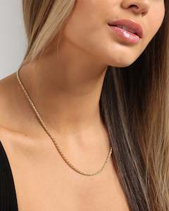 House Of Auric Chains: House Of Auric 2.5mm Rope Chain 18K Gold Vermeil