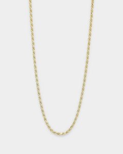 House Of Auric Chains: House Of Auric Rope 2mm 24" Chain 18k Gold Vermeil