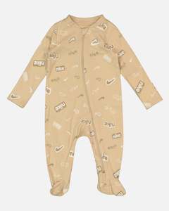 All Kids: Nike Infants' E1D1 Swoosh Footed Coverall Sanddrift