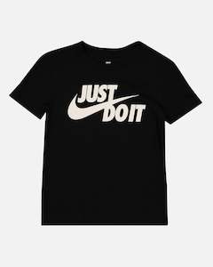 Nike Kids' Just Do It Swoosh Split T-Shirt Black