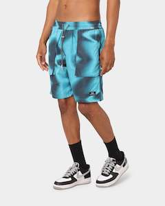 Mens Pyra: PYRA Digital Haze Shorts Deep Teal/Multi-coloured