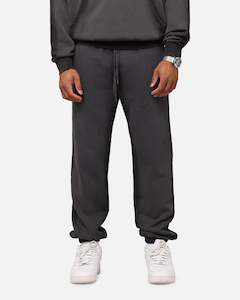 Mens Saint Morta Bottoms Trackpant: Saint Morta Contrast Wash Sweatpants Washed Black