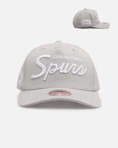 Mens New Arrivals: Mitchell & Ness San Antonio Spurs 'Gray Tones' MVP Snapback Gray