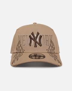 Mens Sale Headwear: New Era New York Yankees 'Tribal' 9FORTY A-Frame Snapback Camel