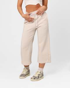 Nike Women's Sportswear Phoenix Fleece High Rise Cropped Sweatpants Light Orewood Brown