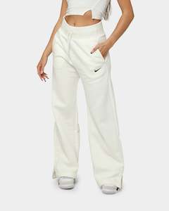 Nike Women's Sportswear Phoenix Fleece High Waisted Wide Leg Sweat Pants Black/Sail