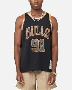Mitchell & Ness Chicago Bulls Dennis Rodman 'Wilderness' 98 Swing Jersey Black