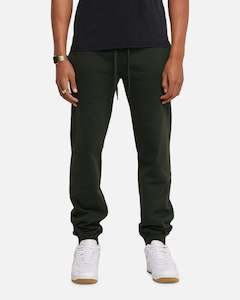 Mens Carre Bottoms Trackpant: Carré Blanc Sweatpants Dark Green