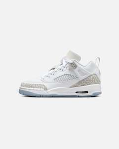 Kids New Arrivals: Jordan Kids' Spizike Low (GS) White/Neutral Grey-Metallic Silver