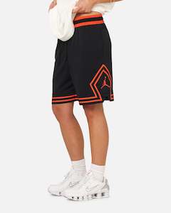 Jordan Dri-FIT Mesh Diamond Shorts Black/Orange
