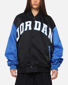 Jordan Tops Jacket: Jordan Brooklyn Collegiate Varsity Jacket Black/Blue