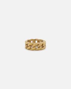 Mens Accessories Ring: Saint Morta Cuban Ring Gold