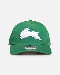 New Era South Sydney Rabbitohs 'NRL Washed OTC' 9FORTY A-Frame Snapback Dark Green