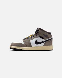 Kids New Arrivals: Jordan Kids' Air Jordan 1 Mid SE (GS) White/Grey