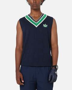 Knitwear: Adidas Originals Knit Vest Night Indigo