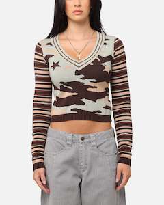 Knitwear: XXIII Women's Florence Knit Jumper Camo