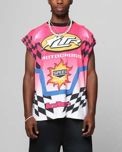 Loiter Motorsport Muscle T-Shirt Pink/Multi-Coloured