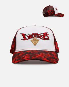 All Camo: Loiter X Yu-Gi-Oh! Slifer The Sky Dragon Trucker Snapback Hat Red Camo