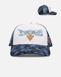 All Camo: Loiter X Yu-Gi-Oh! Blue Eyes Toon Dragon Trucker Snapback Hat Blue Camo