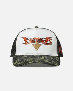 All Camo: Loiter X Yu-Gi-Oh! Millenium Puzzle Snapback Hat Green Camo