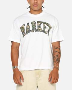 Market Camo Arc T-Shirt White