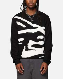 Knitwear: X-Large Gorilla Knit Sweater Black