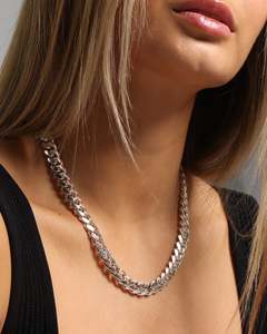 House Of Auric Chains: House Of Auric 10mm Cuban Link Chain Sterling Silver