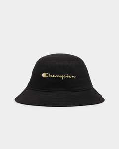 All Black And Gold: Champion Twill Bucket Hat Black/Gold