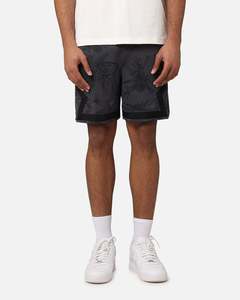 Jordan Bottoms Basketball Shorts: Jordan DRI-Fit Sport Printed Diamond Shorts Black/Dark Shadow