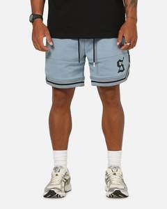 Saint Morta Icon X Fleece Shorts Denim Blue