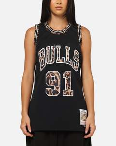 Mitchell & Ness Chicago Bulls Dennis Rodman 'Leopard' Swing Jersey Black/Leopard