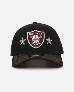 Mens Sale Headwear: New Era Las Vegas Raiders 'Ivory Stars Outlaws' 9FORTY A-Frame Snapback Black/Maroon