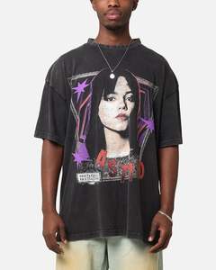 73Studio X Beetlejuice Astrid Vintage T-Shirt Black Acidwash