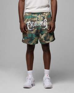 Mens Bottoms Basketball Shorts: Loiter Excalibur Mesh Shorts Woodland Camo
